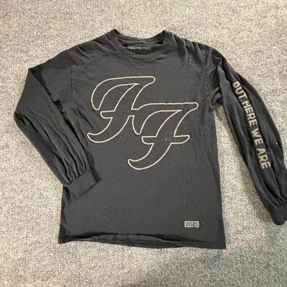 Foo Fighters 2023 Black Long Sleeve T-Shirt‎ Medium #723